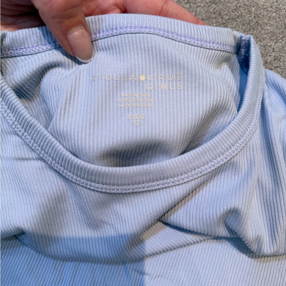 Light Blue Long Sleeve Top - Picture 2 of 2